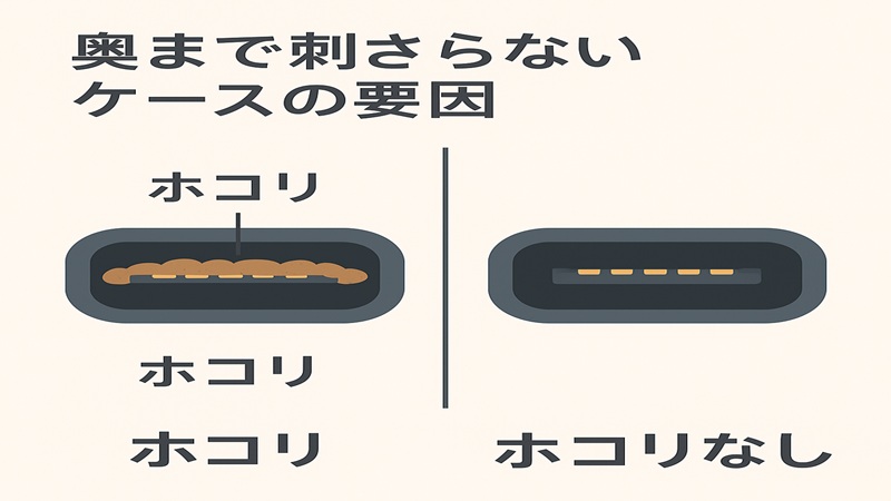 奥まで刺さらない