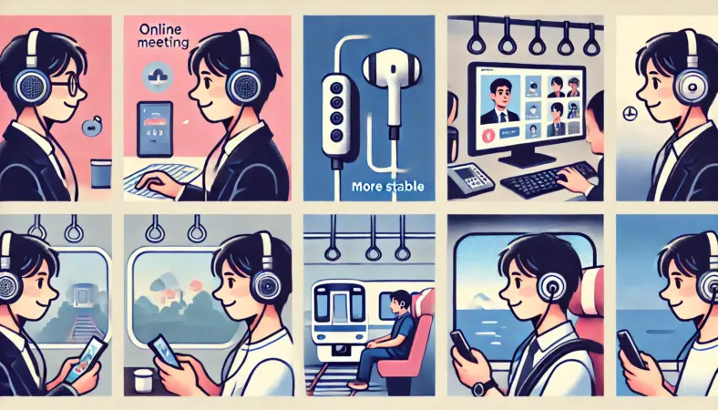 安定は有線が圧倒的な場面