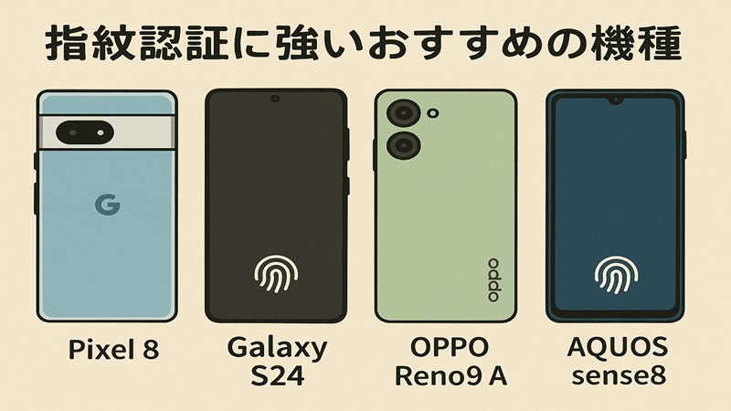 指紋認証に強いおすすめの機種