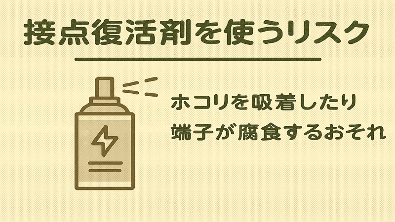 接点復活剤を使うリスク解説