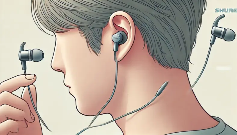 有線で耳奥に押し込まない