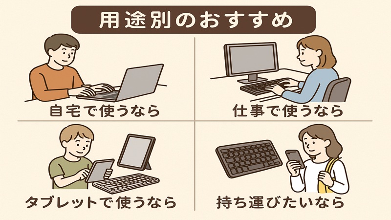 用途別のおすすめ