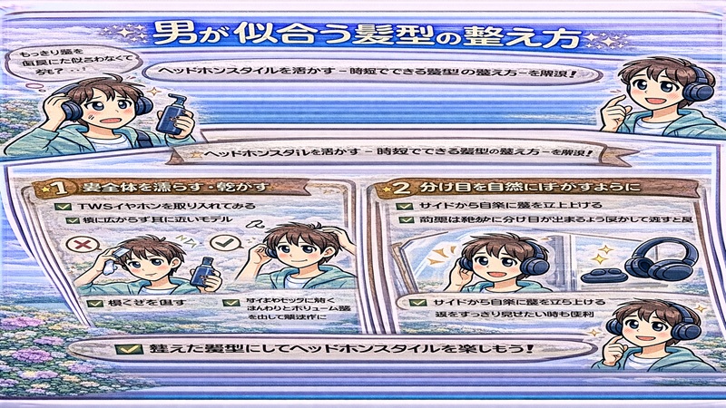 男が似合う髪型の整え方