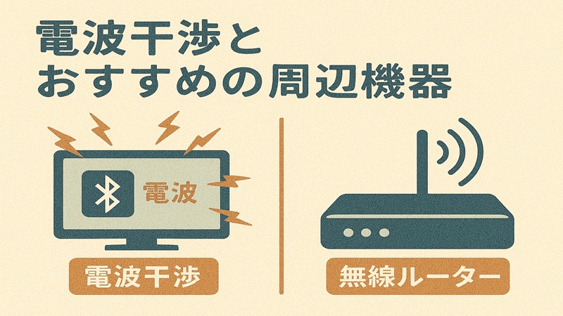 電波干渉とおすすめの周辺機器