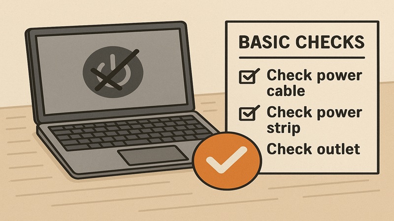 電源つかない時の基本確認