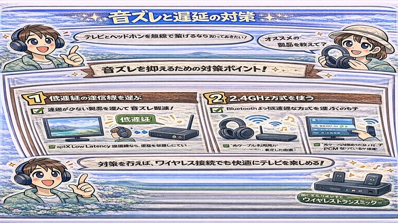 音ズレと遅延の対策