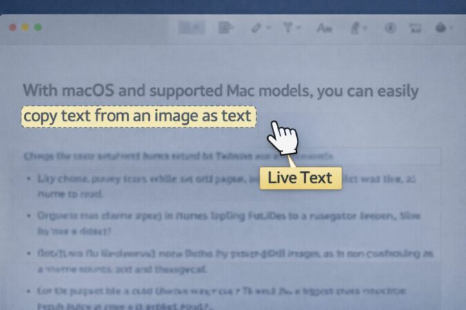 Live-Text」で文字をなぞっているシーン
