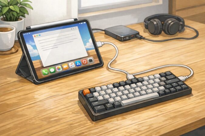 iPadとキーボードのシンプルなセットアップ