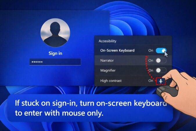 スクリーン キーボードをオン