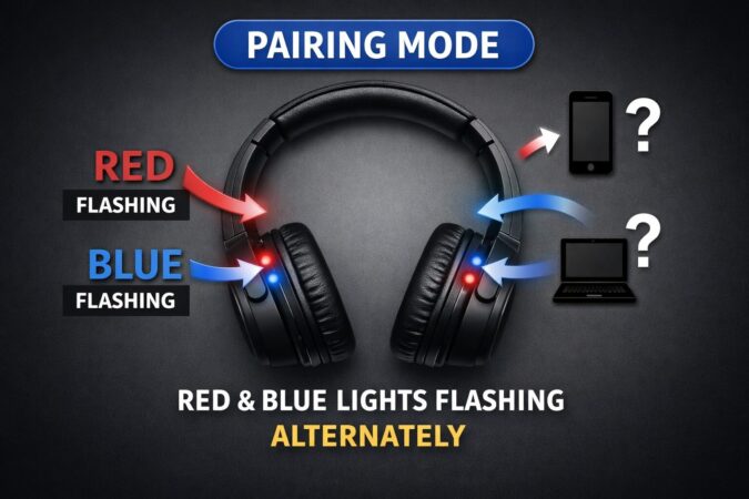 ペアリング赤青点滅（機器名が出ない対策）