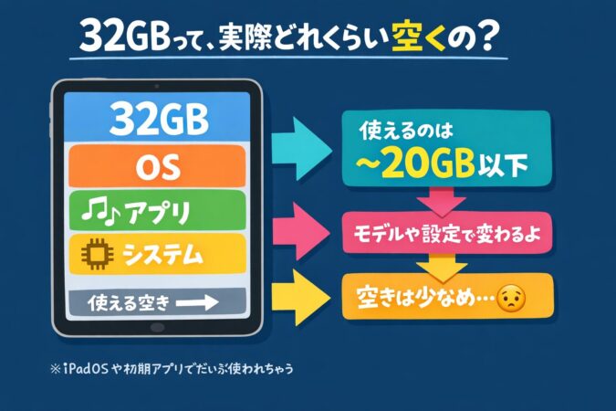 実際に使える容量