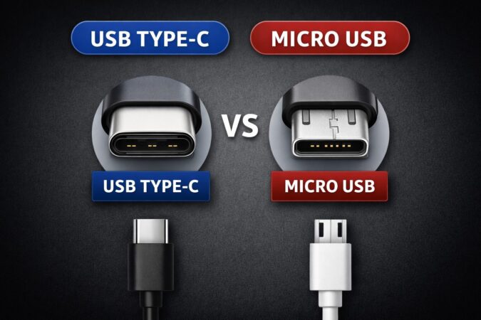端子比較（Type-C vs micro-USB）