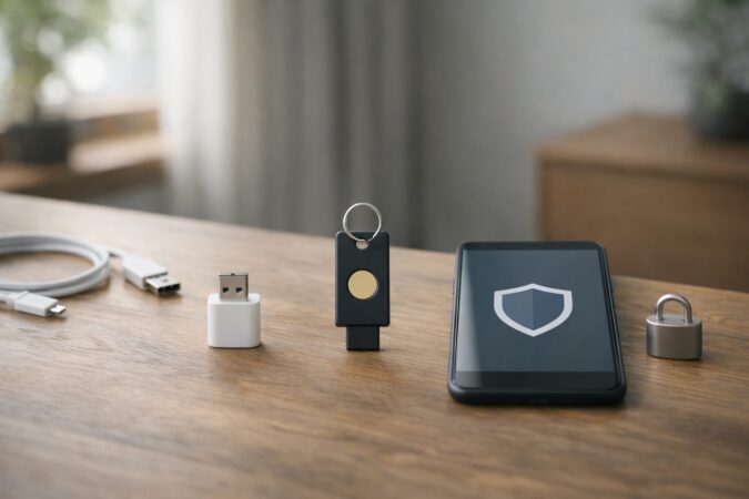 USB充電の対策・物理セキュリティキー・端末防御で再発防止を強化する3つの対策イメージ