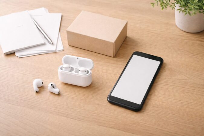 AirPodsの補償内容と購入判断を表現したイメージ