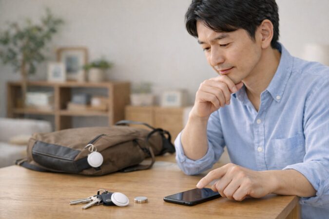 AirTagの音トラブルに備える対策アイテムのイメージ