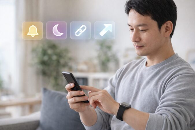 Apple Watchの通知トラブルを通知設定・集中モード・接続・アップデートの観点で確認するイメージ