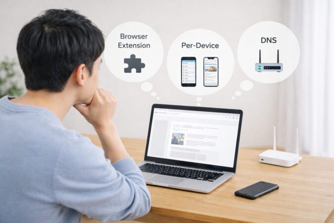 Chrome広告ブロックの基本をPC中心に整理する日本人ユーザーのイメージ