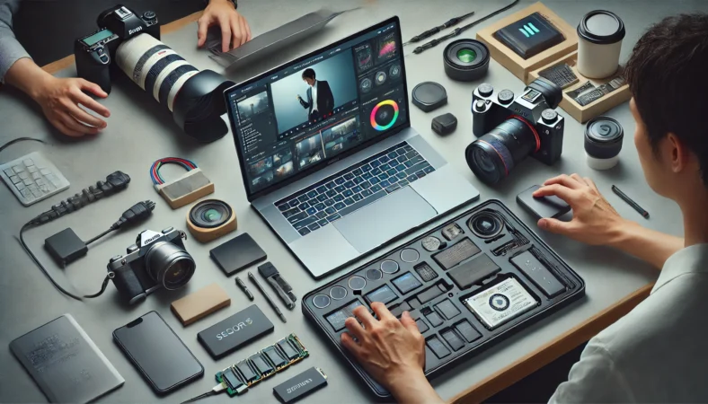 動画編集や開発用途で高性能ノートPCを活用する日本人クリエイターの作業環境