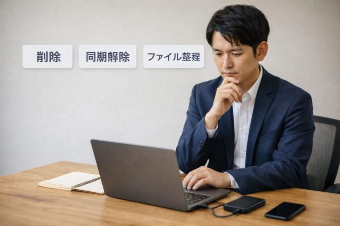 OneDriveの削除と同期解除の違いを整理しながら判断する日本人ビジネスパーソン