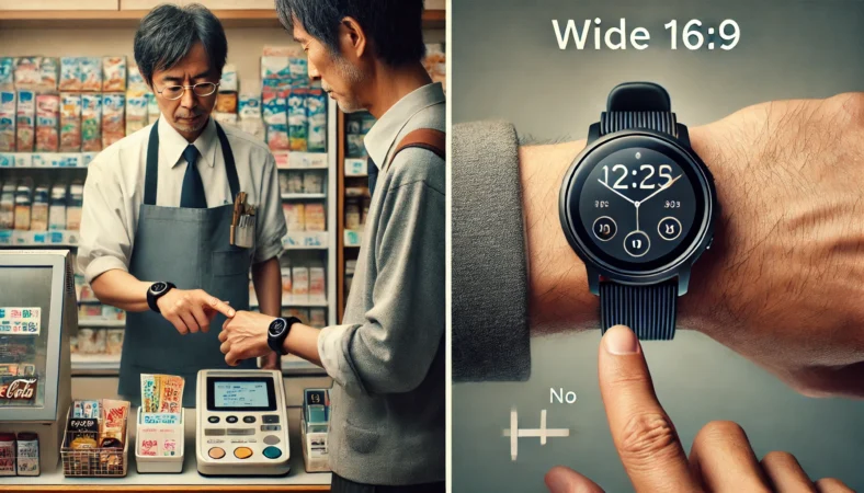 旧モデルと新モデルの進化を連想させる丸型スマートウォッチ比較イメージ