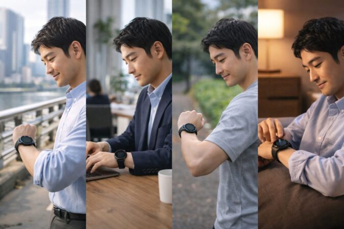 Pixel Watch3の実力を日常と運動の両面で表したイメージ