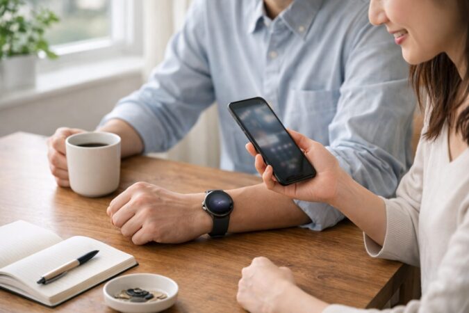 日常生活に自然になじむPixel Watch3の実用性を表したイメージ