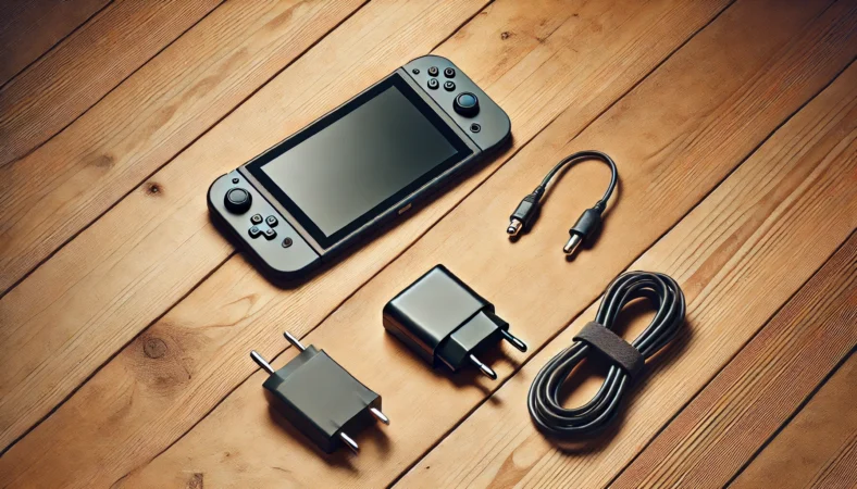 付属ACアダプターが見つからないときに、単品の純正充電器を用意する判断を示すイメージ