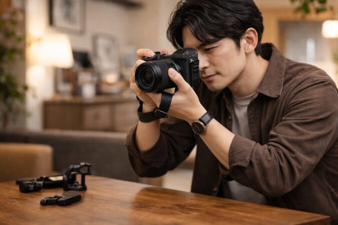 小型ミラーレスの持ち方や設定を見直して使いにくさを改善する実践イメージ