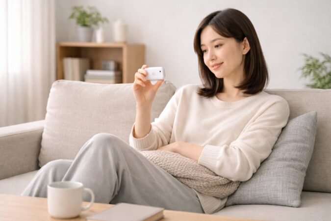 AirPodsを屋内中心で使う人のイメージ