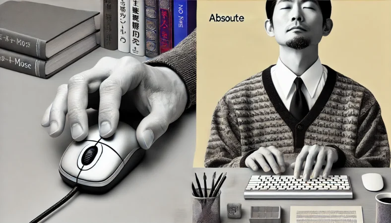 細かい選択操作でトラックボールによるコピペ作業に苦戦する日本人ユーザー