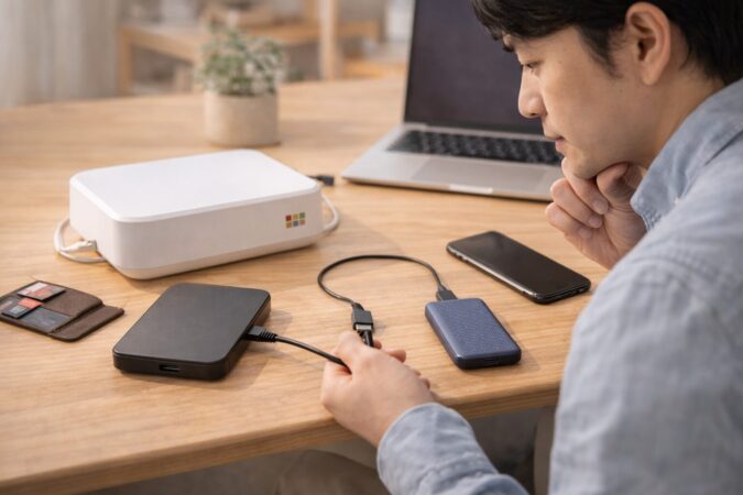 おもいでばこのバックアップができない原因を確認するイメージ