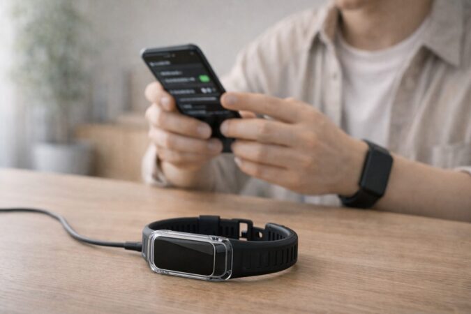 Fitbit Charge 6のバッテリー交換前に設定見直しを考えるイメージ