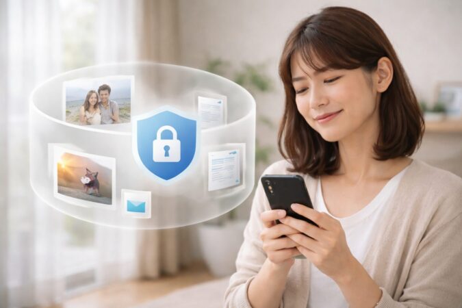 iCloudファミリー共有でプライバシー保護をイメージした写真