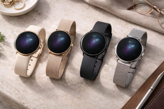Pixel Watch3の人気色とバンドの組み合わせをイメージした商品写真風ビジュアル