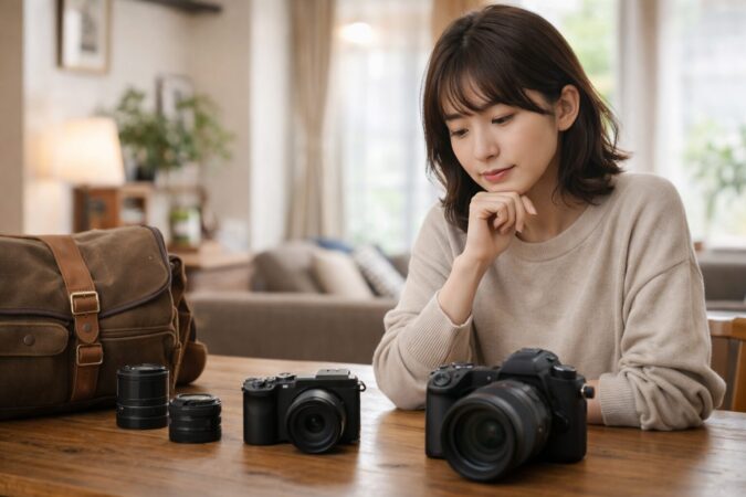 携帯性と操作性を比較しながら今買うべきカメラを見極めるイメージ