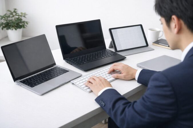 Magic KeyboardをWindowsで使える条件を表すマルチデバイス利用シーン