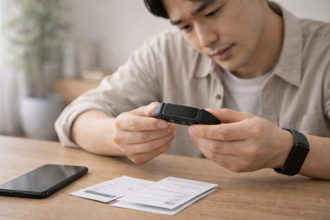 Fitbit Charge 6の修理費用や保証確認を検討するイメージ