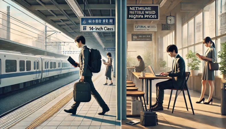 軽作業用ノートPCと高性能ノートPCの価値を比較する日本人ユーザー