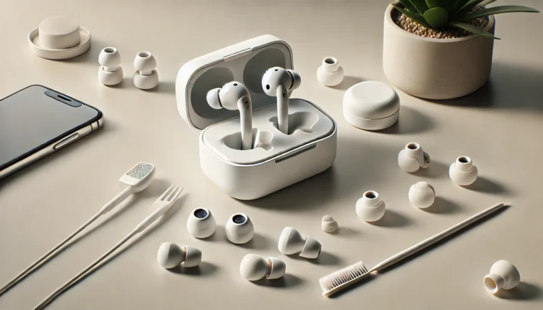 AirPodsの音漏れ原因を装着や汚れ、イヤーピースの違いから整理するイメージ