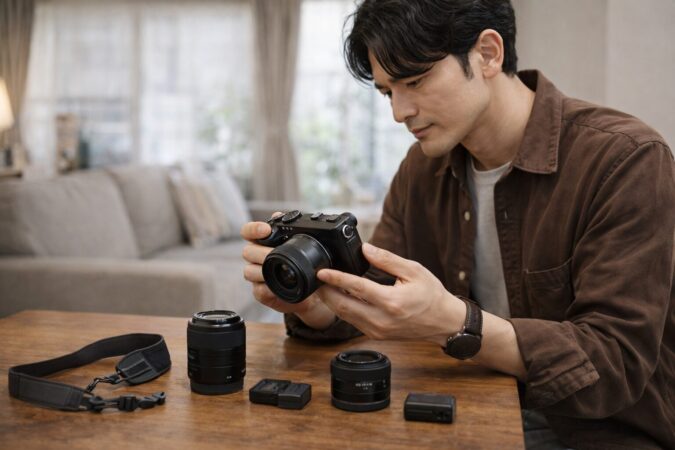 本体価格だけでなくレンズやアクセサリー相性も含めて購入判断するイメージ