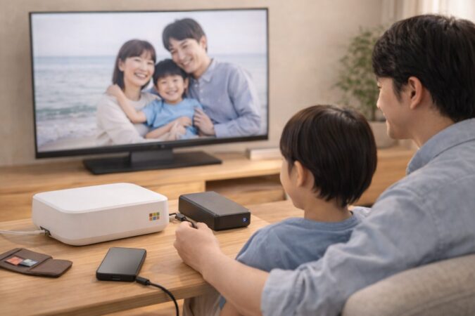 復元しやすさを重視しておもいでばこ用バックアップHDDを選ぶイメージ