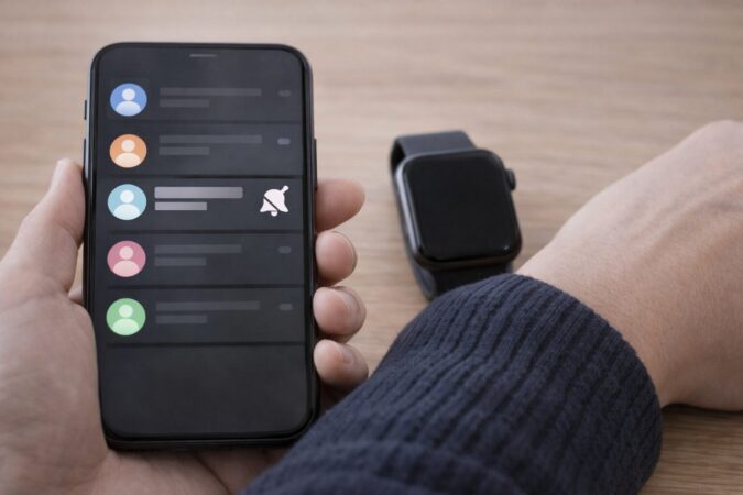 特定のトークだけ通知が来ない原因としてチャットのミュート設定を示すイメージ