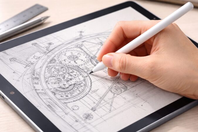 Apple Pencilで細い線を描く精密作業向けのイメージ