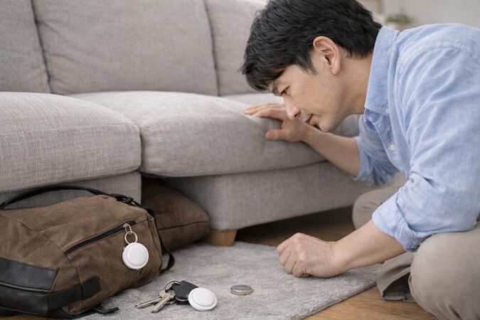 AirTagが鳴らない原因を収納場所や電池から確認するイメージ