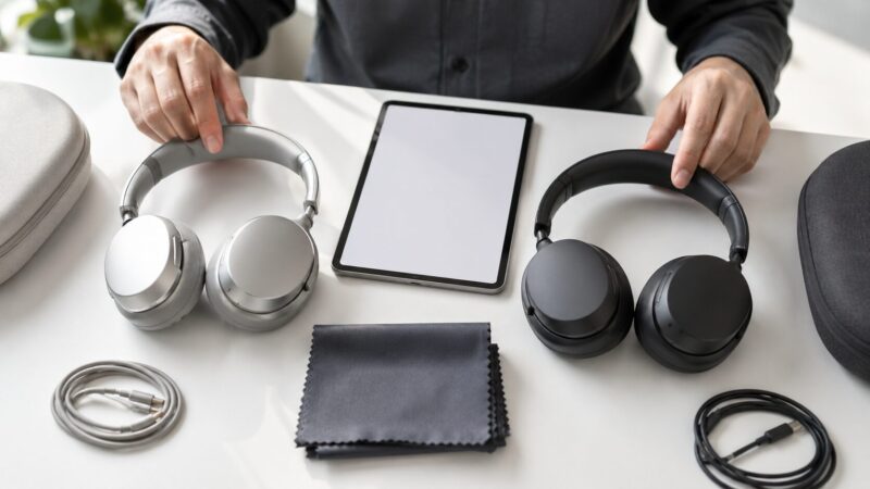 2世代の高級ワイヤレスヘッドホンを並べて比較しているイメージ