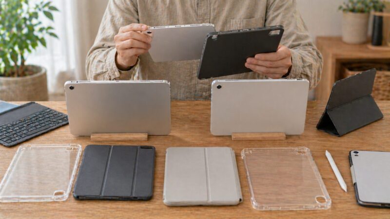 iPad第10世代とA16モデルのケース互換性を確認するイメージ