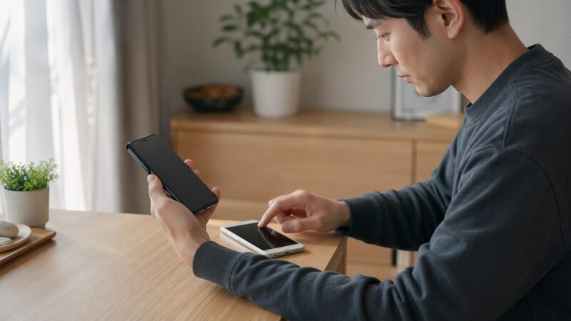 AndroidからiPhoneへ移行しながらFitbitの再接続設定を進める日本人ユーザー