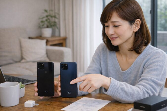 UMIDIGIで古い4G機より新しい5G機を優先して選ぶ日本人女性