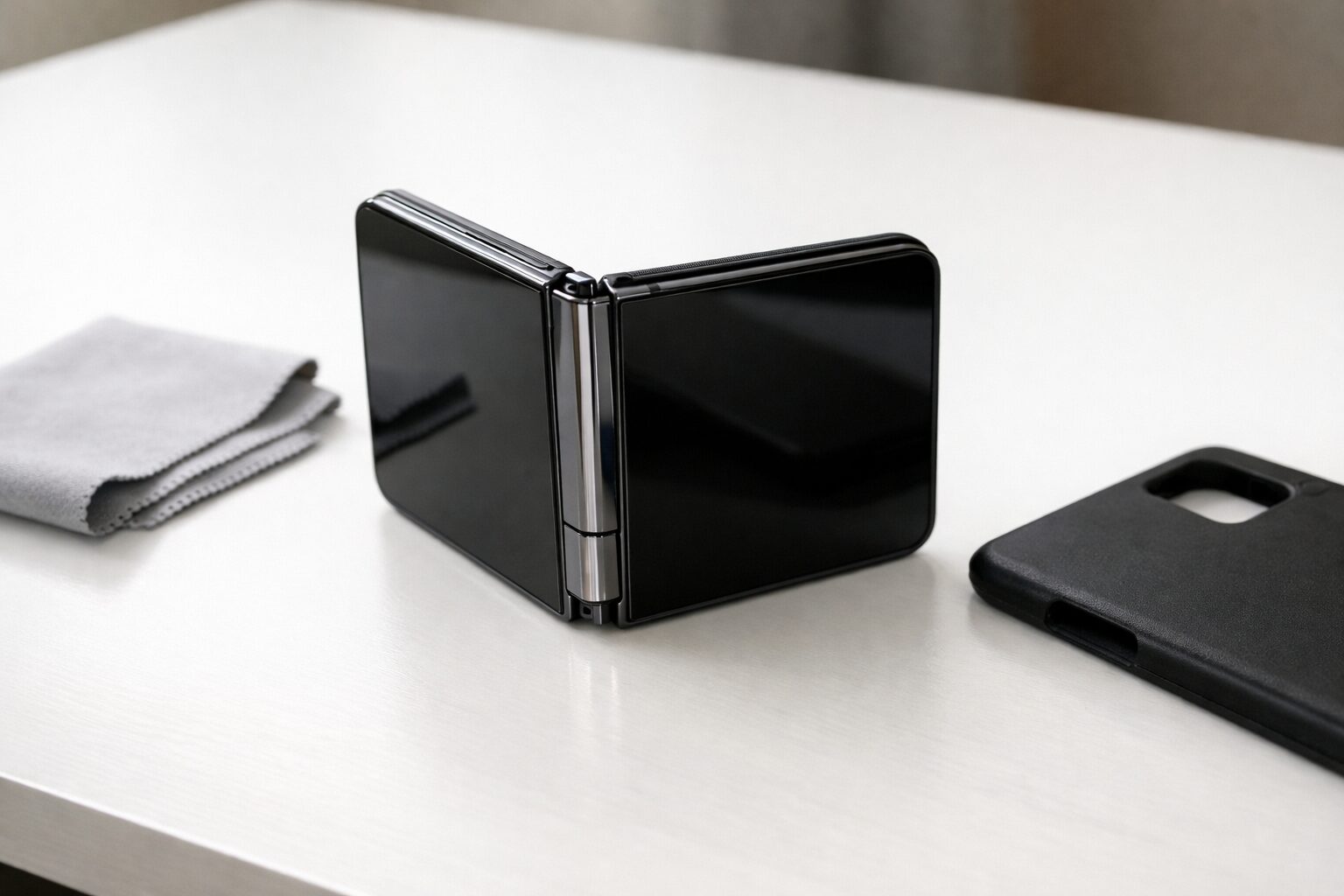 Google Pixel Foldの耐久性や壊れやすさへの不安をイメージした折りたたみスマホのヒンジ写真