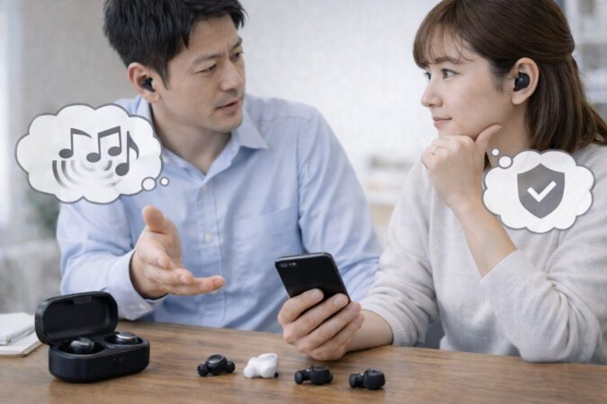 PerL系イヤホンと代替候補を比較検討する選び方のイメージ
